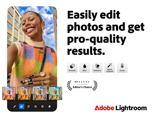 Lightroom Photo & Video Editor ডাউনলোড করুন – সেরা AI ফটো এডিটর - Screenshot 1