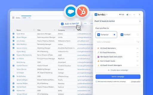 lemlist Chrome Extension ডাউনলোড করুন – সেরা আউটরিচ টুল - Screenshot 2