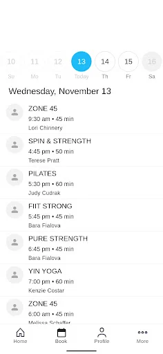 Big Sky Fitness ডাউনলোড করুন – আপনার মোবাইল থেকে ক্লাস শিডিউল করুন - Screenshot 2
