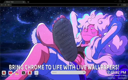 Luffy Gear 5 Live Wallpaper ডাউনলোড করুন – সেরা এনিমে থিম - Screenshot 2