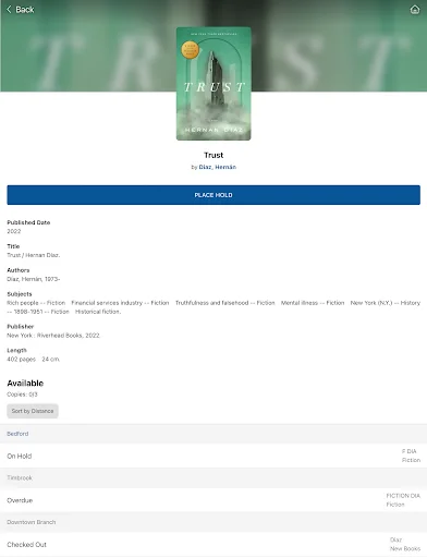 Bedford Public Library System ডাউনলোড করুন – লাইব্রেরি সেবা এখন আপনার ফোনে - Screenshot 16