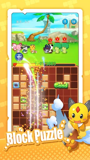 Block Puzzle : Cubemon ডাউনলোড করুন – সেরা পাজল গেম - Screenshot 1