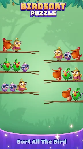 Bird Sort: Color Puzzle Master ডাউনলোড করুন – সেরা পাজল গেম - Screenshot 1